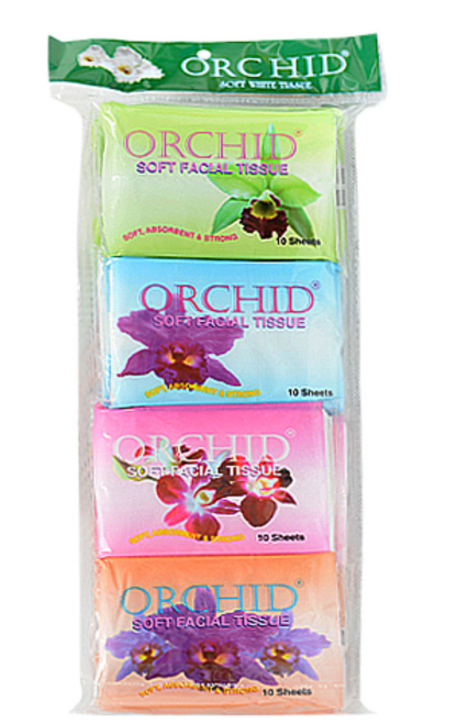 Orchid Pocket Tissue Pcs (10Sheets)
