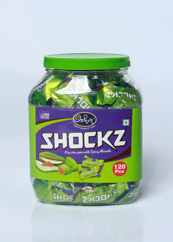 Oshon-Shockz Kaccha Aam Jar 500G (120 Pcs)