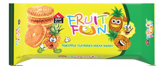 Pran-PRAN FRUIT FUN BISCUIT Pineapple Flavour