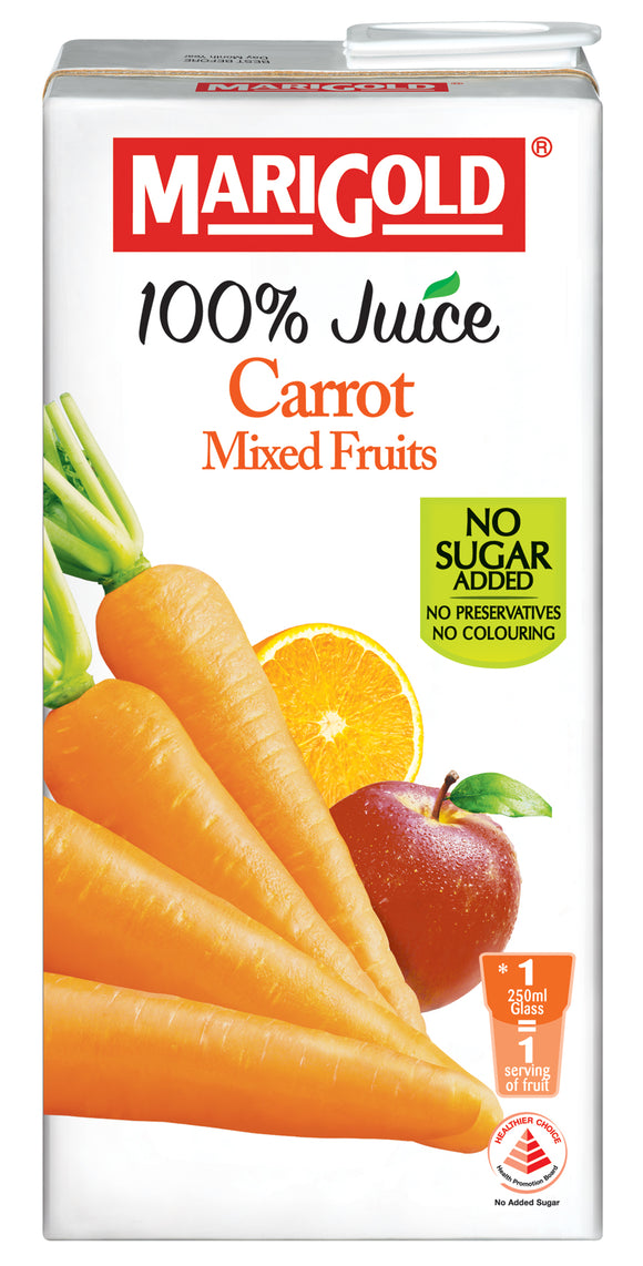 Marigold 100% Carrot Mixed Fruits Juice (No Sugar) - 1L - GoodZay
