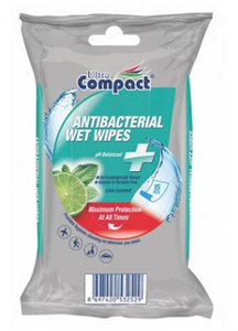 Ultra Compact Anti-Bacteria Wet Wipes 15Pcs(Lime)