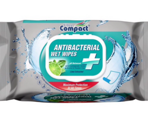 Ultra Compact Anti-Bacteria Wet Wipes 100Pcs(Lime)