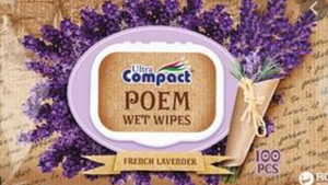 Ultra Compact Wet Wipes 100Pcs (French Lavender)