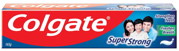 Colgate Toothpaste Super Strong Strengthen Teeth Freshen Breath - 165 g