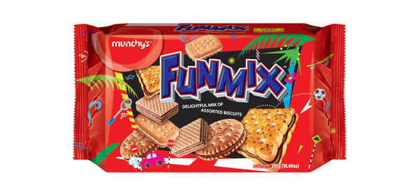Munchys Funmix Assorted Biscuit 295gm (12pc)