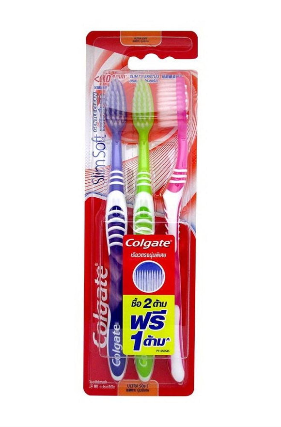 Colgate Toothbrush Slim Soft Gentle Clean 2+1