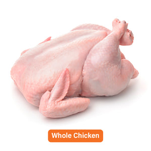 Whole Chicken Carcass (Without Head, Neck & Feet) - 1.2g to 1.6Kg