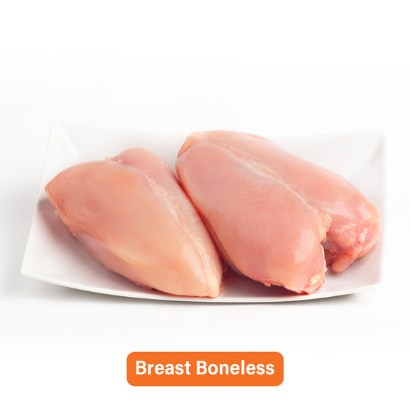 Boneless Chicken Breast (Without Skin & Bone) - 1Kg