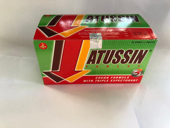 Atussin Tab (25 strips X 4 tablets)