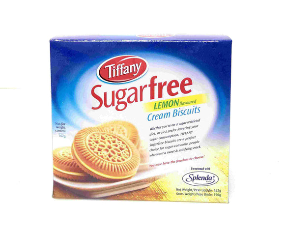 Tiffany Sugarfree Lemon Cream Biscuits 162gm/190g