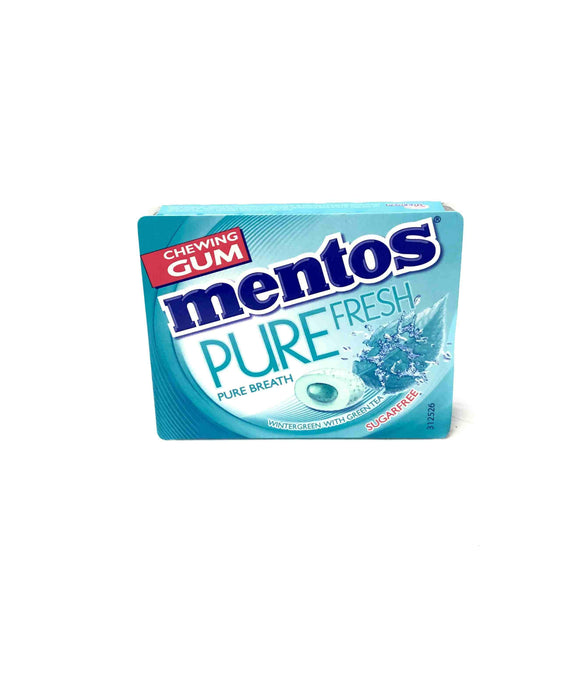 Mentos Pure Fresh Mint W/Green Tea Chewing Gum 14g(8s)