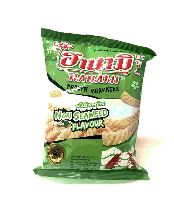 Hanami Prawn Cracker Nori Seaweed Flavour 60g