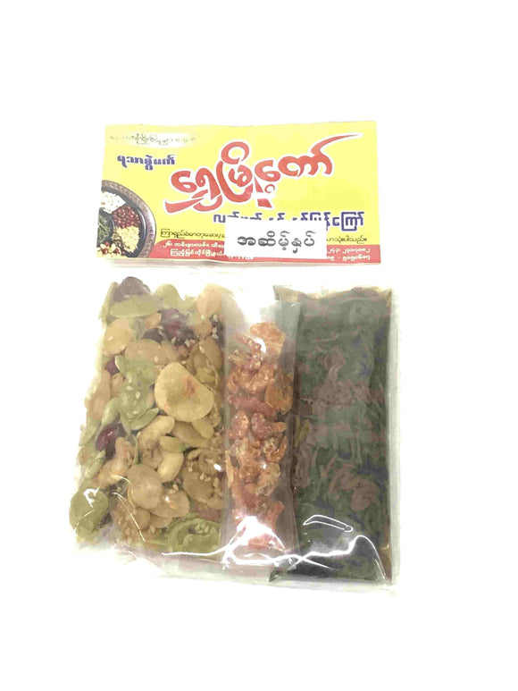 Shwe Myoe Taw Pickled Tea+Fried Bean+Prawn 95g(Sweet)
