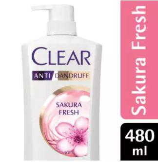 Clear Hair Shampoo 480mL (Sakura Fresh) Pump
