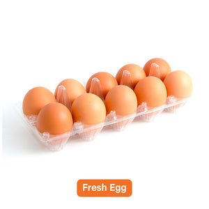 Fresh Egg - Grade B (weight less 60 gram/pcs) 10 pcs/pack