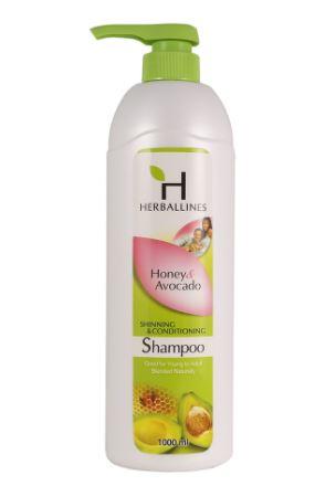 Herballines Shampoo 1000mL (Honey&Avocado)
