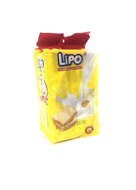 Lipo Cream Egg Cookies 135g