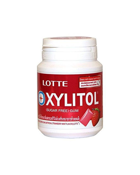 Lotte Xylitol Sugar Free Gum 58g (Strawberry)