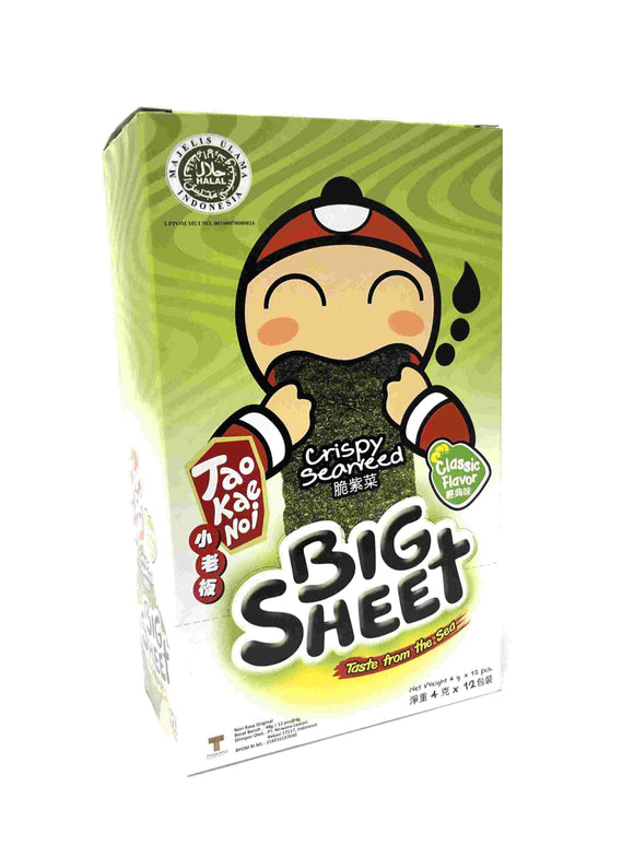 Tao Kae Noi Big Sheet Seaweed 4gmx12s (Classic)