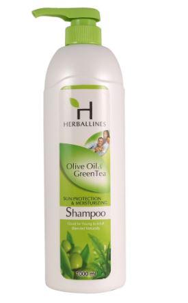 Herballines Shampoo 1000mL (Olive Oil&green Tea)