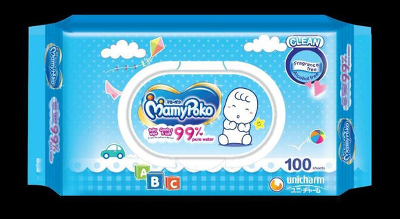 Mamy Poko Wipes Tissue 100 Sheets - Unscent