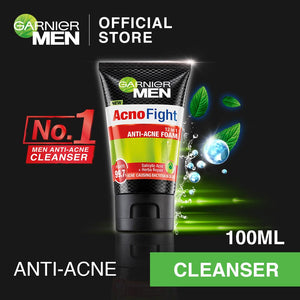 garnier Men Acno Fight Anti-Acne Scrub In Foam 100mL Tube