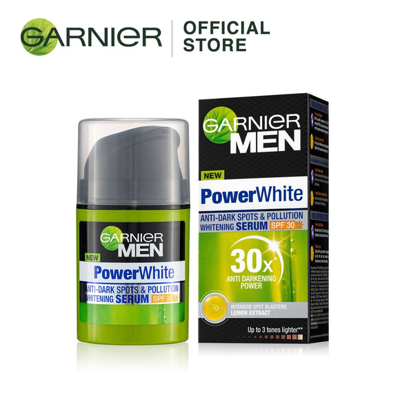 garnier Men Power White Whitening Serum Spf30 40mL Box