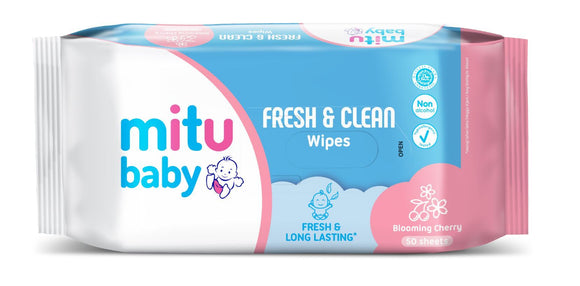 Mitu Baby Wet Tissue Regular 50'S (Pink)
