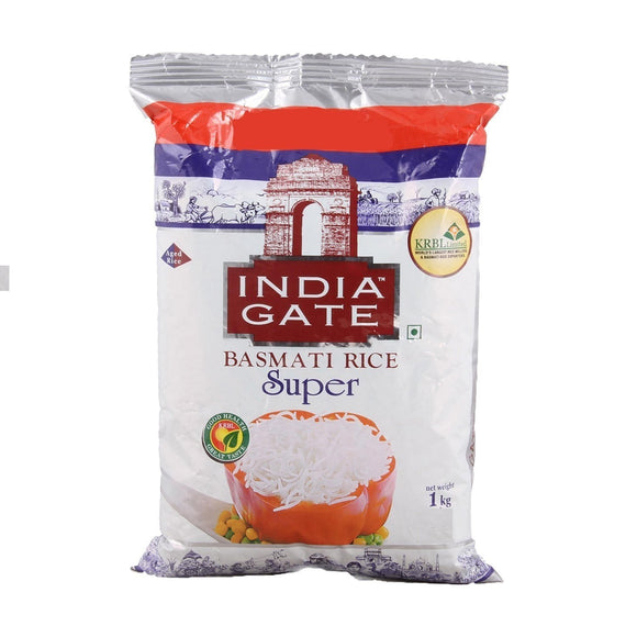 Indiagate Basmati Rice Super - 1Kg
