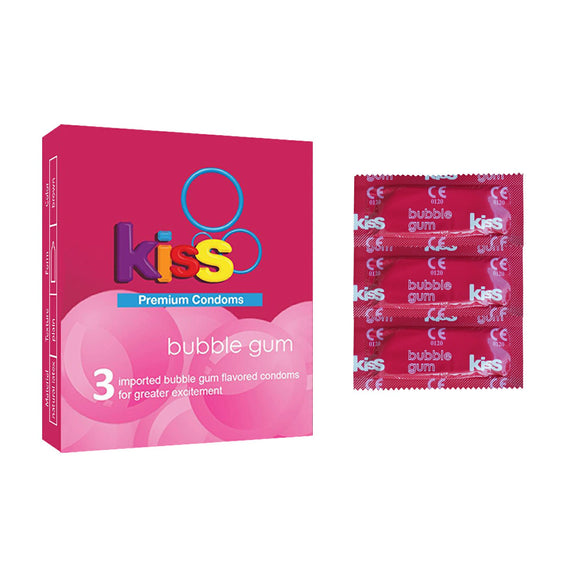 Kiss Bubblegums Premium Condom X 12 Packs