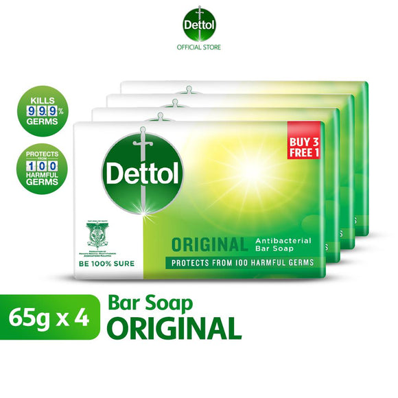 Dettol Original Antibacterial Bar Soap 65g