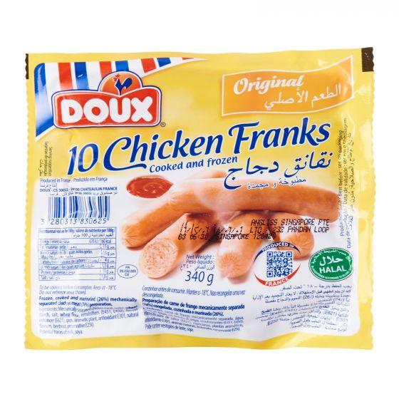 Doux Chicken Franks Original 340g France