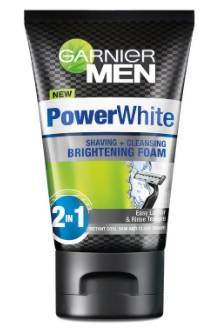 garnier Men Power White Shaving+Cleansing Brightening Foam 1