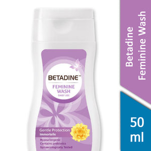 Betadine Feminine Wash gentle Protection Immortelle 50 mL
