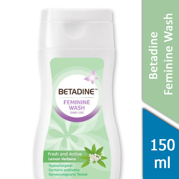 Betadine Feminine Wash Fresh And Active Lemon Verbena 150 mL