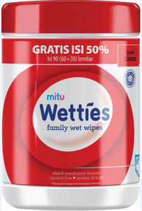 Mitu Wetties Family Pack Bottle 90'S (Antiseptic+)