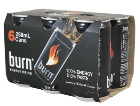Burn Energy Drink 6 X 250 mL
