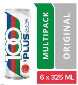 100 PLUS ISOTONIC DRINK ORIGINAL 6 X 325 mL