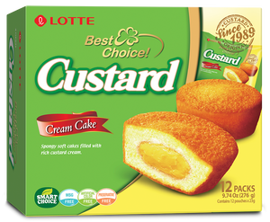 Lotte Pie Custard Cream 12's - 276-g
