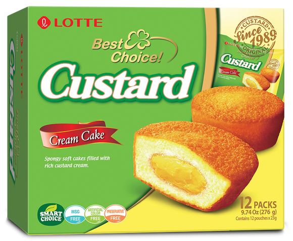 Lotte Pie Custard Cream 12's - 276-g