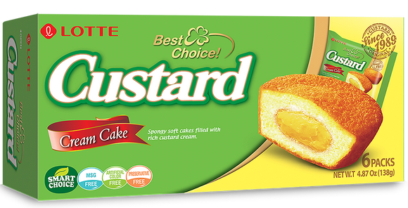 Lotte Pie Custard Cream 6's - 138g