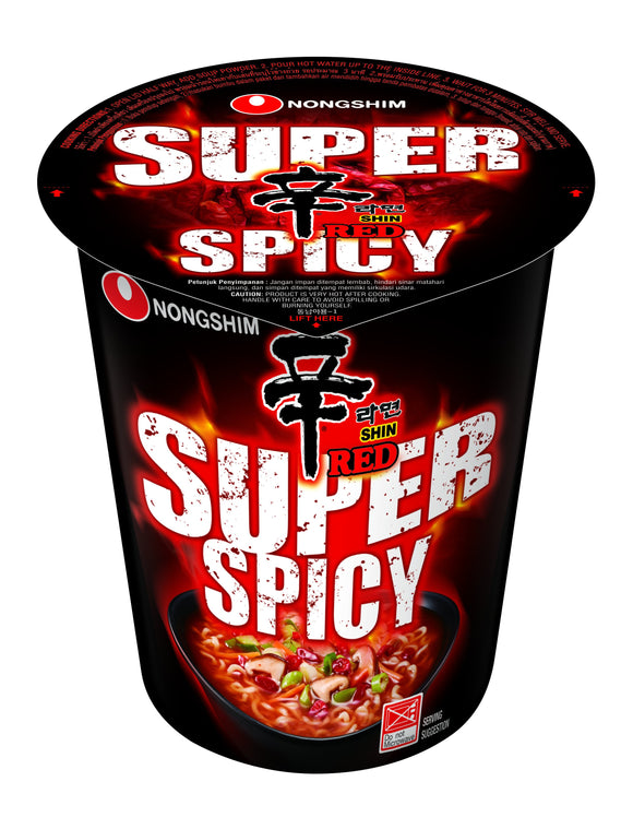 NONG SHIM Cup Noodle Shin Red Super Spicy 68g