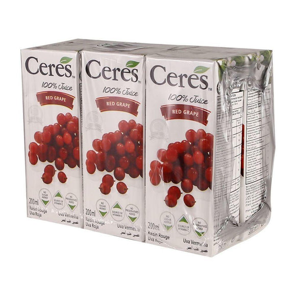 Ceres 100% Fruit Juice Red grape 200mL