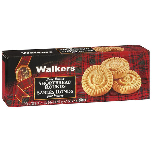 Walkers Pure Butter Rounds Cookies 150g