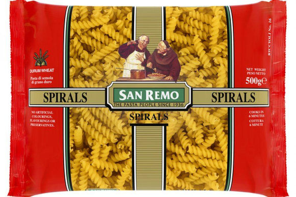 San Remo Pasta Noodle Spirals No.16 500g