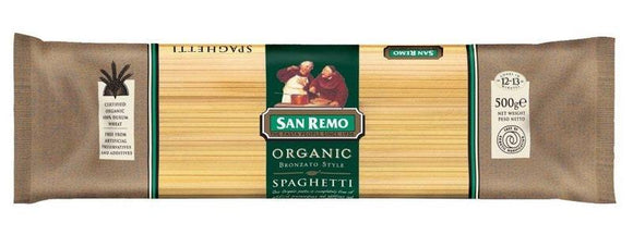 San Remo Pasta Noodle Organic Spaghetti 500g