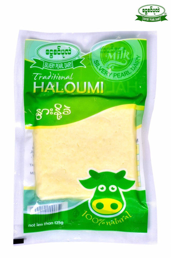 Silvery Pearl Dairy Haloumi Cheese- 125gm- (Vacuum Packed)