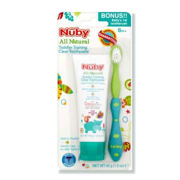 Nuby - Toddler Training Toothpaste &Toothbrush