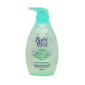 Babi Mild Ultra Mild  Head & Baby Bath  (400 ml)