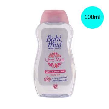 Babi Mild Baby Oil,  White Sakura , (100 ml)